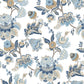 Blooming Garden Jacobin Garden In Blue Galerie Wallcoverings 8303 1