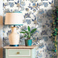 Blooming Garden Jacobin Garden In Blue Galerie Wallcoverings 8303 2