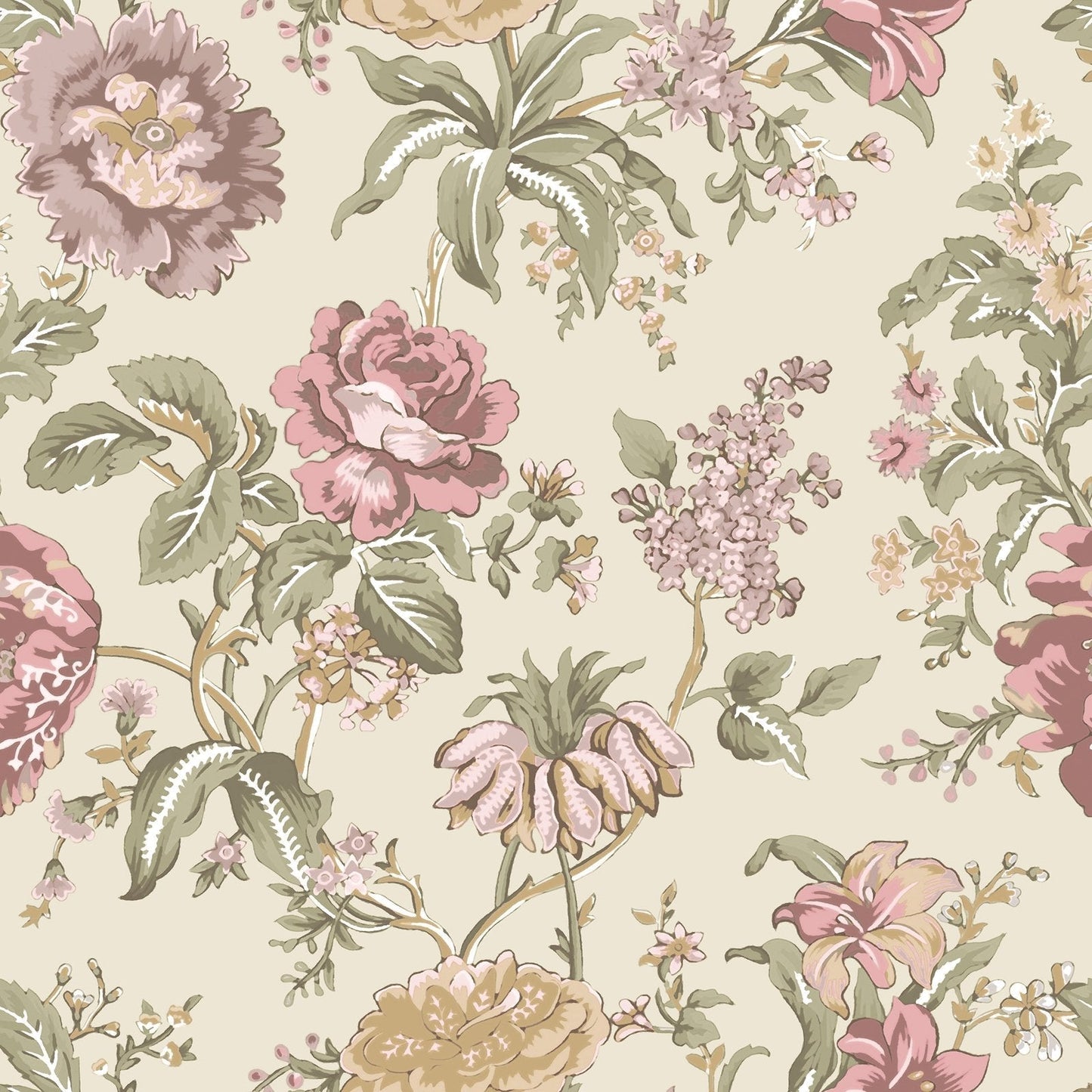 Blooming Garden Oriente Garden In Green Galerie Wallcoverings 8306 1