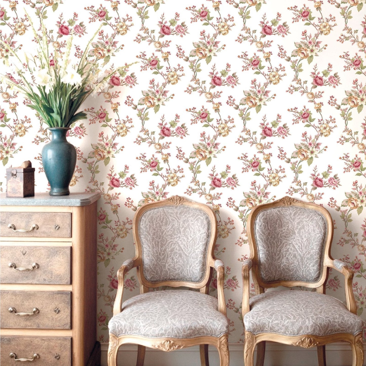 Blooming Garden Soffio Garden In Red Galerie Wallcoverings 8326 2
