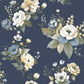 Blooming Garden Vintage Garden In Blue Galerie Wallcoverings 8332 1