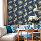 Blooming Garden Vintage Garden In Blue Galerie Wallcoverings 8332 2