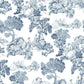 Blooming Garden Toile Garden In Blue Galerie Wallcoverings 8342 1