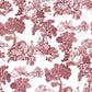 Blooming Garden Toile Garden In Red Galerie Wallcoverings 8343 1