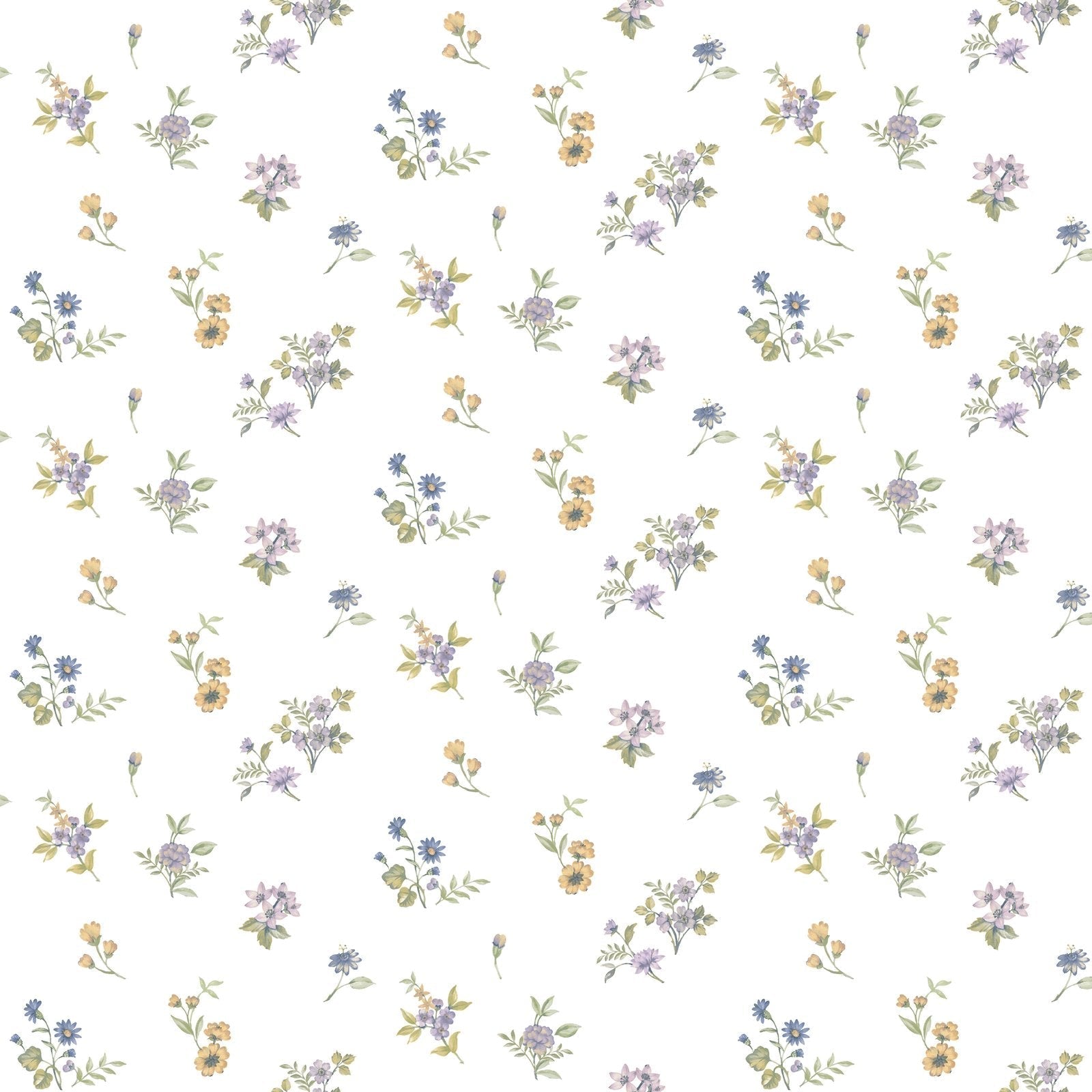 Blooming Garden Allover Victoria Garden In Blue Galerie Wallcoverings 8361 1