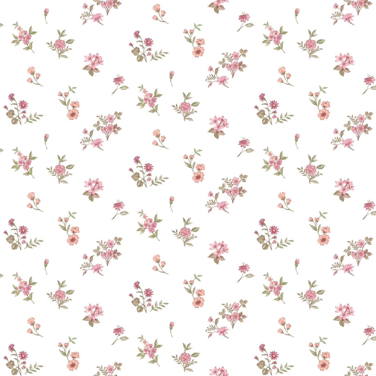 Blooming Garden Allover Victoria Garden In Red Galerie Wallcoverings 8362 1