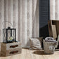 Cottage Wood Planks Wallpaper in Brown/Cream