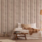 Cottage Wood Planks Wallpaper in Brown/Cream