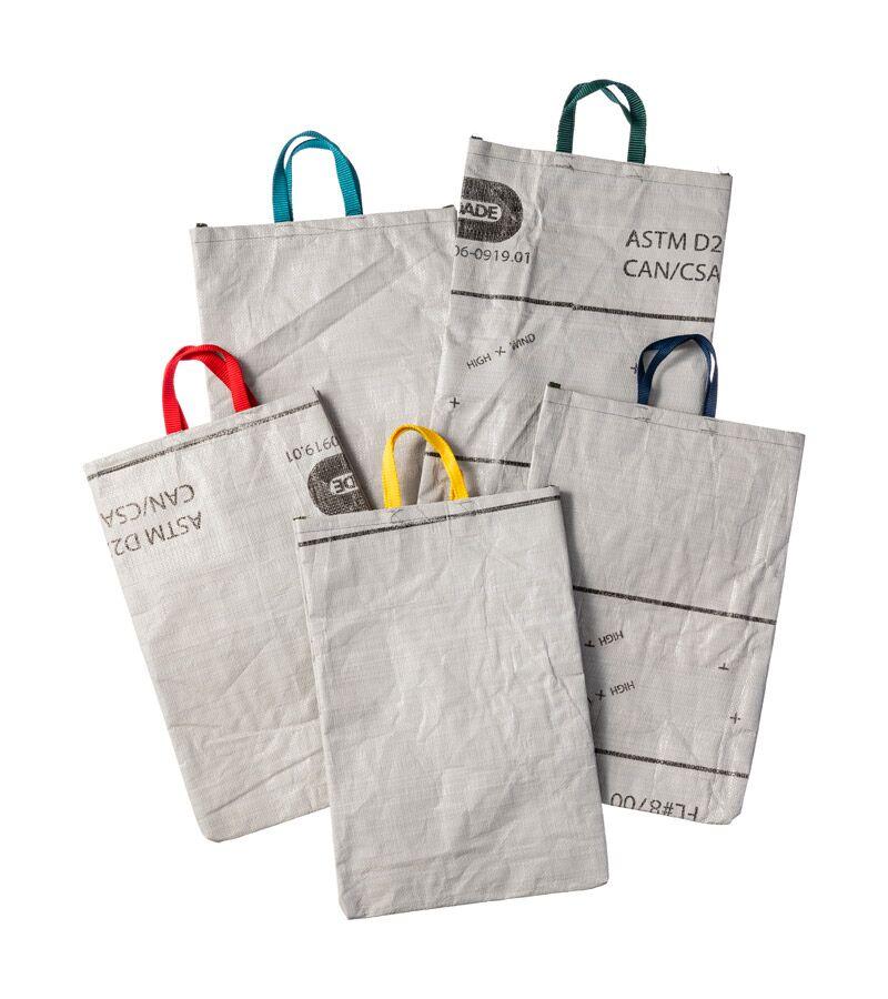 recycled tarp tote bag design by puebco 5
