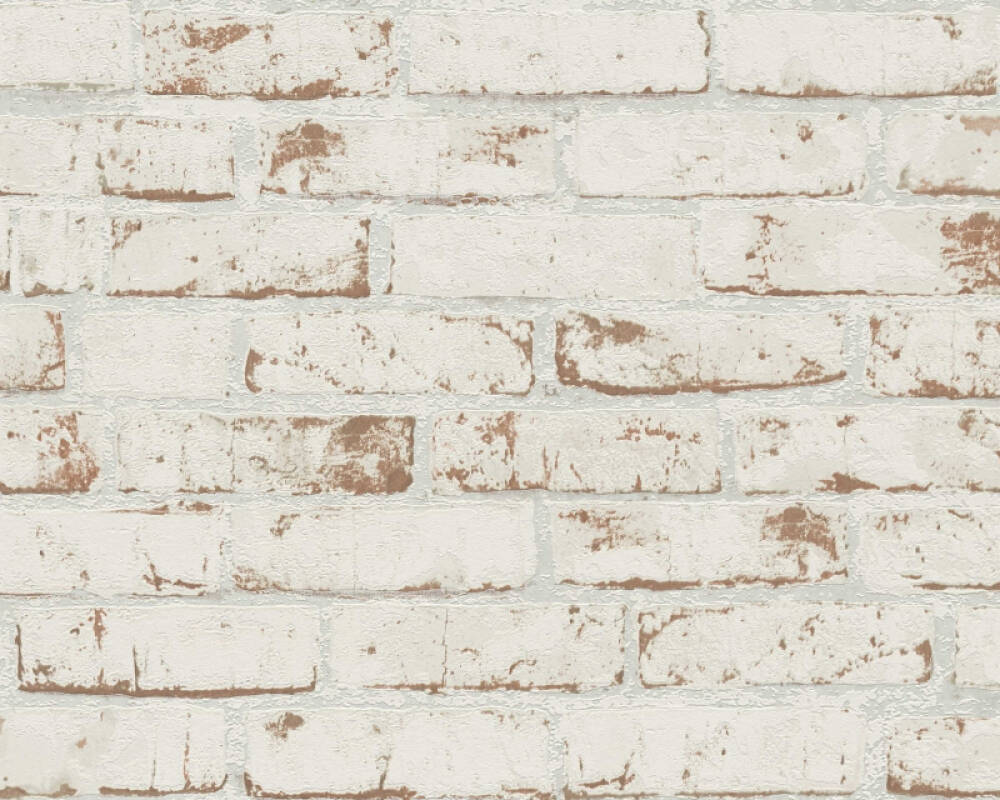 Cottage Brick Wallpaper in Beige/Brown/Red