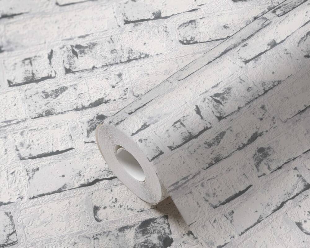 Cottage Brick Wallpaper in Beige/Grey
