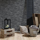 Flat Stone Wallpaper in Dark Grey