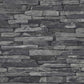 Flat Stone Wallpaper in Dark Grey