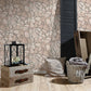 Stone Abstract Wallpaper in Beige/Grey