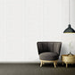 Stripes Baroque Textured Wallpaper in White
