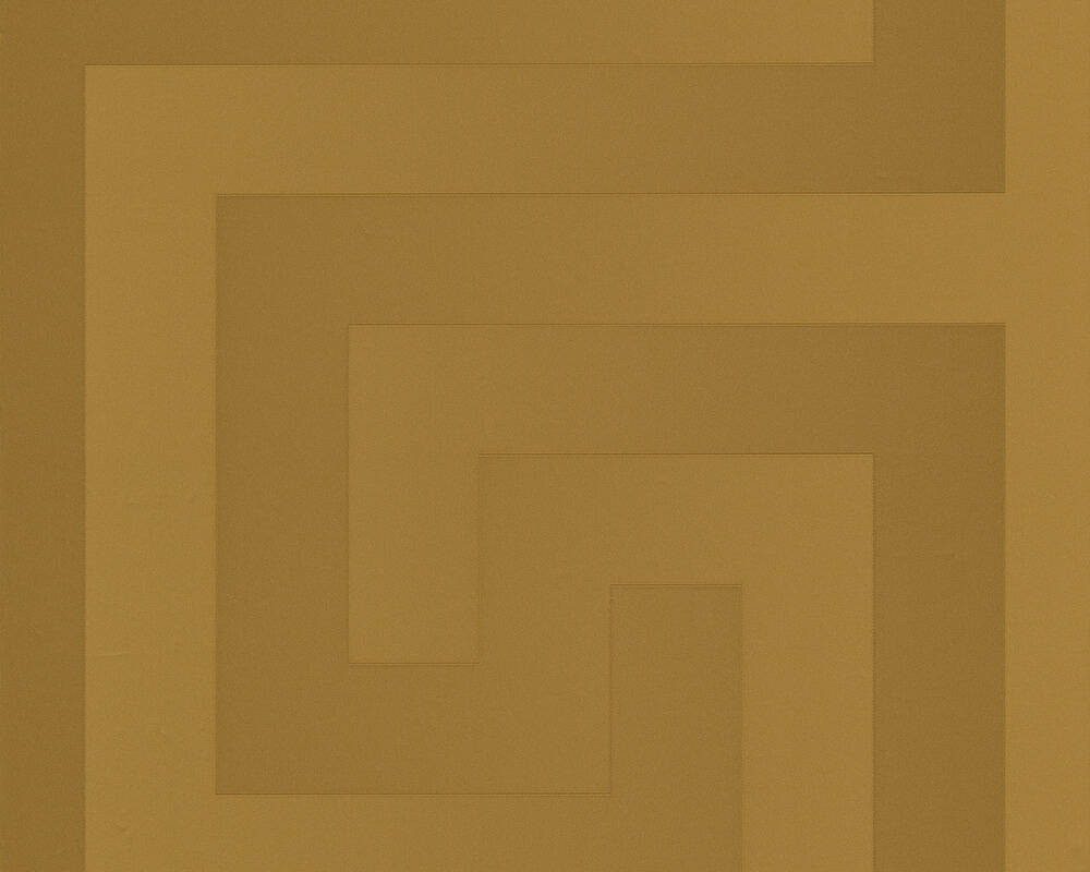 Geometric Textured Wallpaper in Gold by Versace Home