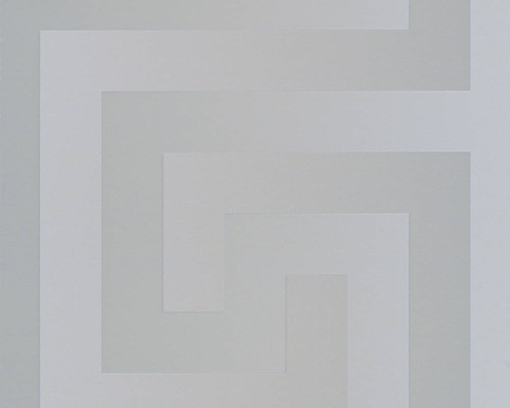 Geometric Textured Wallpaper in Silver/Grey by Versace Home