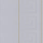 Geometric Stripes Textured Wallpaper in Gold/Silver from the Versace V Collection