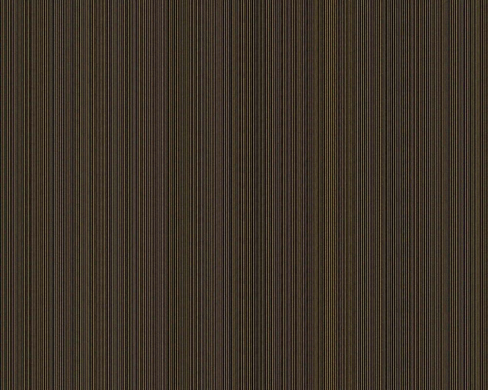 Modern Stripes Textured Wallpaper in Black/Gold