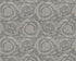 Classic Ornament Flowers Textured Wallpaper in Grey/Metallic