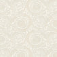 Floral Swirl Textured Wallpaper in Cream from the Versace IV Collection