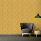 Floral Swirl Textured Wallpaper in Gold from the Versace IV Collection