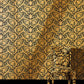 Floral Swirl Textured Wallpaper in Black/Gold from the Versace IV Collection