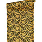 Floral Swirl Textured Wallpaper in Black/Gold from the Versace IV Collection
