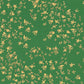 Floral Petite Textured Wallpaper in Green/Gold from the Versace IV Collection