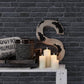 Brick Deco Wallpaper in Black/Grey