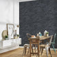 Brick Deco Wallpaper in Black/Grey