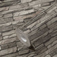 Flat Stone Wallpaper in Black/Cream/Grey