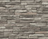 Sample Flat Stone Wallpaper in Black/Cream/Grey