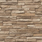 Flat Stone Wallpaper in Beige/Brown