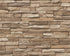 Flat Stone Wallpaper in Beige/Brown