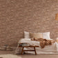 Flat Stone Wallpaper in Beige/Brown