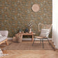 Stone Wallpaper in Beige/Brown/Black