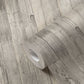 Cottage Wood Wallpaper in Beige/Cream/Grey