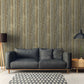 Cottage Wood Wallpaper in Brown/Cream/Yellow