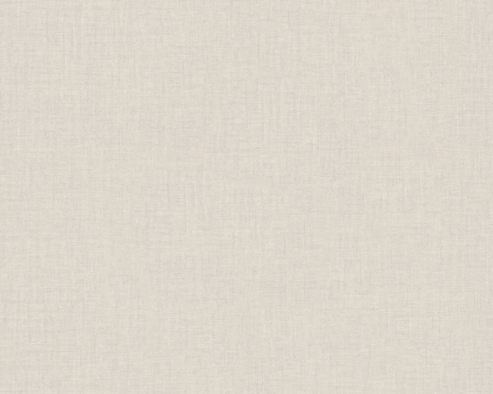 Faux Fabric Textured Wallpaper in White/Metallic