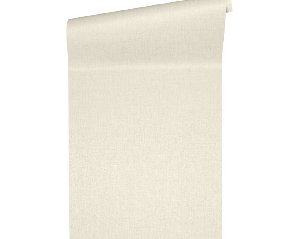 Classical Plain Textured Wallpaper in Ivory/Cream from the Versace IV Collection