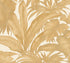 Jungle Palm Leaves Textured Wallpaper in Cream/Gold by Versace Home