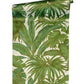 Jungle Palm Leaves Textured Wallpaper in Cream/Green from the Versace V Collection