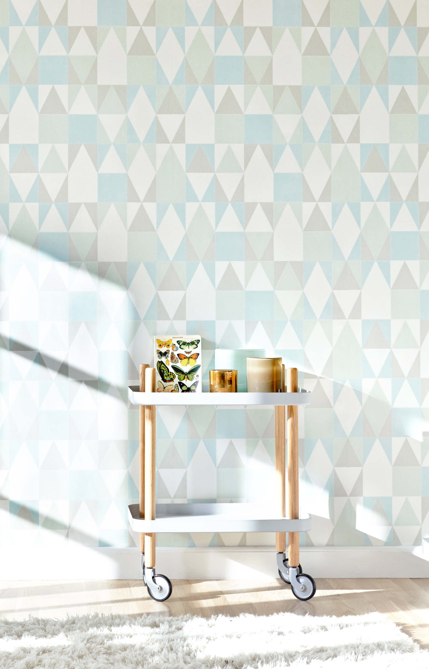Alice Turquoise Wallpaper by Majvillan