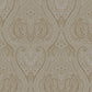 Lace  Wallpaper in Bronze Brown/Gold