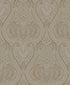 Lace  Wallpaper in Bronze Brown/Gold