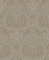 Sample Lace  Wallpaper in Bronze Brown/Gold