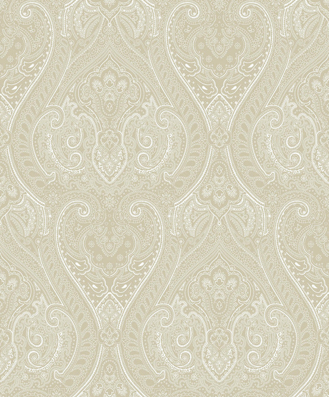 Lace  Wallpaper in Cream