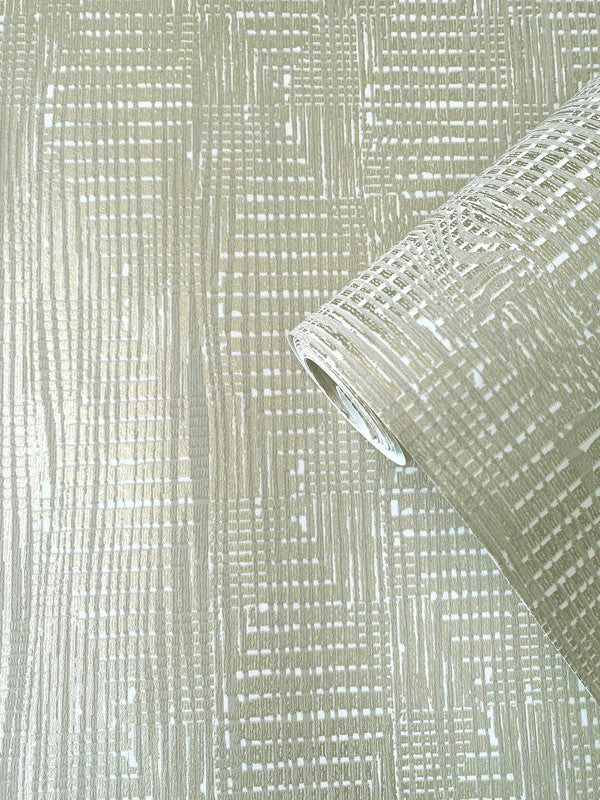 Loose Weave Wallpaper in Beige