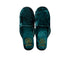 velvet slipper large green design by puebco 1